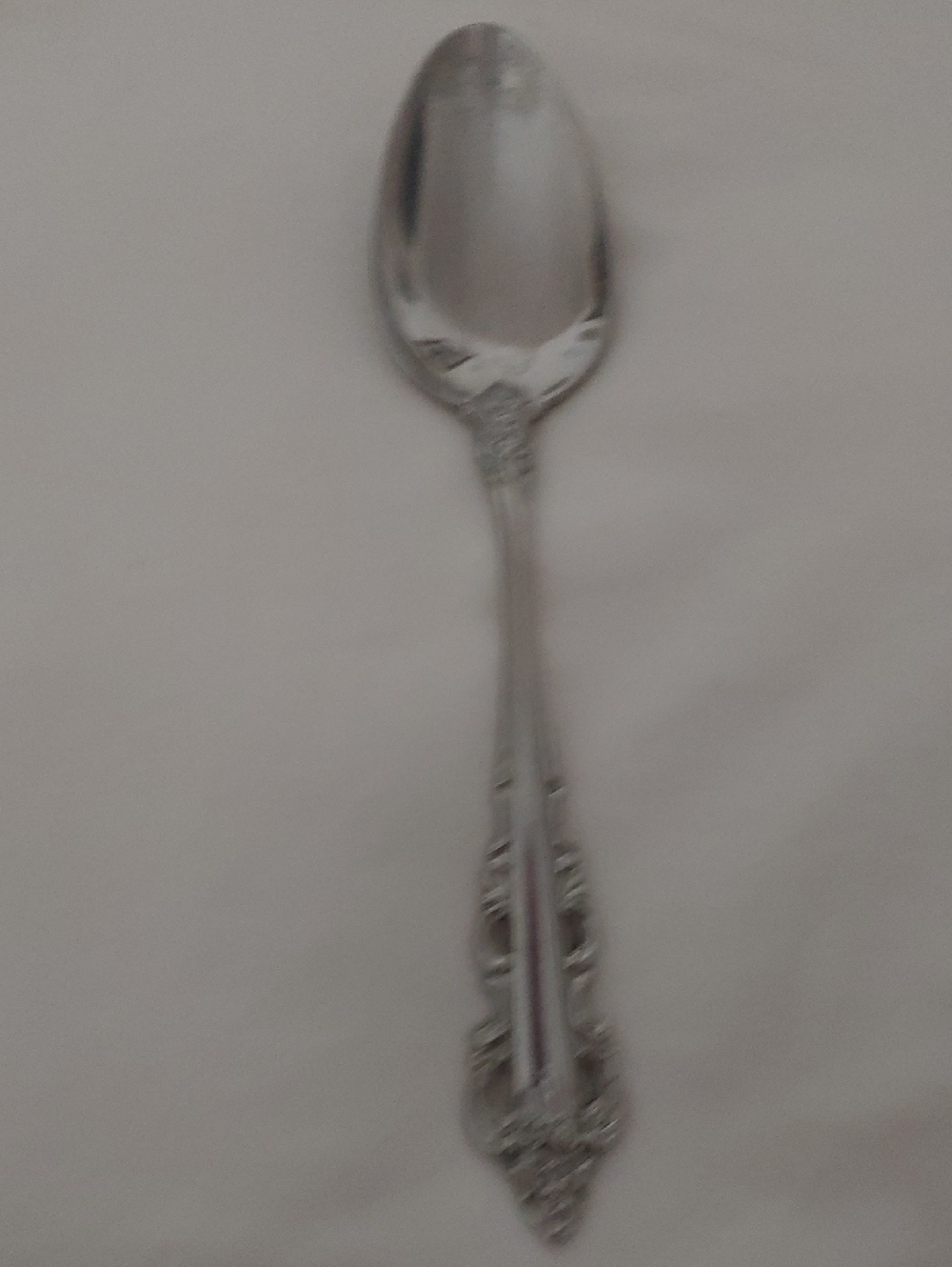 Oneida Silver-Tone Ornate Dinner Spoon